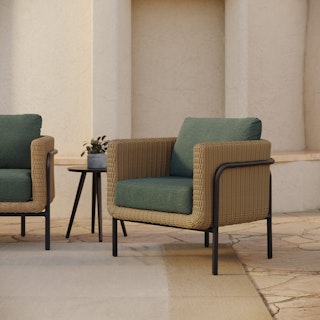 Aby 33" Outdoor Lounge Chair - Dravite Green