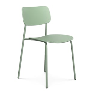 Ari Outdoor Stackable Dining Chair - Khaki Green
