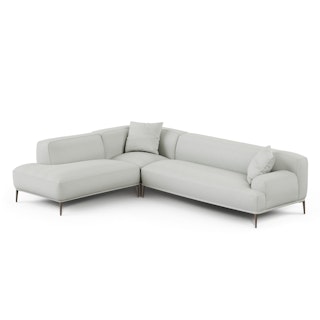 Abisko 113" Left L-Shaped Sectional - Welsh Gray