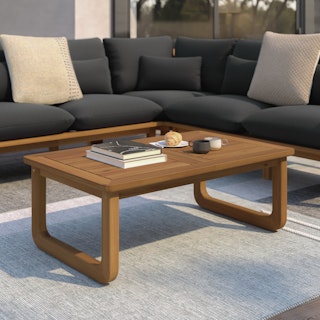Laholm 43" Outdoor Coffee Table - Acacia