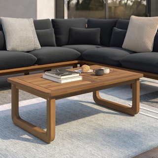 Laholm 43" Outdoor Coffee Table - Acacia