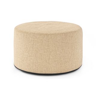 Olara 25" Indoor/Outdoor Pouf - Basket Wheat