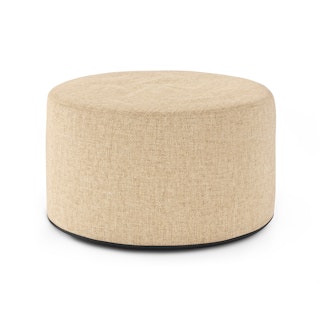 Olara 25" Indoor/Outdoor Pouf - Basket Wheat