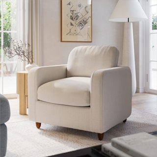 Vati 37" Lounge Chair - Buckler Ivory