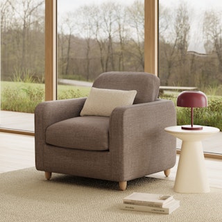 Vati 37" Lounge Chair - Buckler Brown