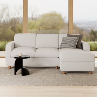 Vati 90.5" Right Storage Sectional - Buckler Ivory