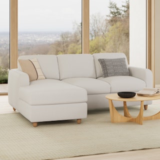 Vati 90.5" Left Storage Sectional - Buckler Ivory