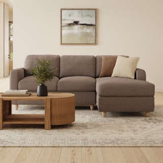 Vati 90.5" Right Storage Sectional - Buckler Brown