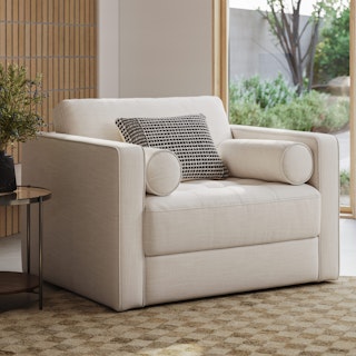 Sven 45.5" Tufted Sleeper Chair - Biscuit Cream