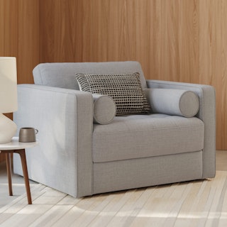 Sven 45.5" Tufted Sleeper Chair - Stone Gray