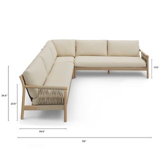 The Rosa Outdoor Sectional Set - Primary View 1 of 6 (Click To Zoom).