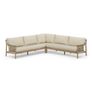 Rosa 110" Outdoor Corner Sectional - Dravite Ivory