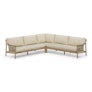 Rosa 110" Outdoor Corner Sectional - Dravite Ivory
