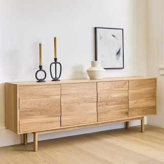 Merto 72" Media Unit - Natural Oak