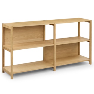Mysen 64" Shelving Unit, Short - Natural Oak
