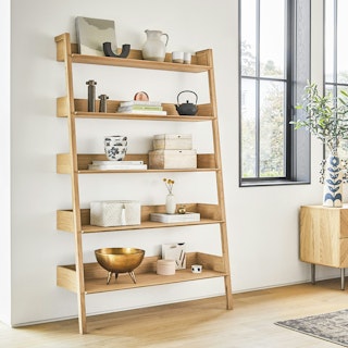 Fantol 51.5" Shelving Unit, Wide - Natural Oak