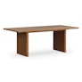 Torme 82.75" - 104.25" Extendable Dining Table - Smoked Oak