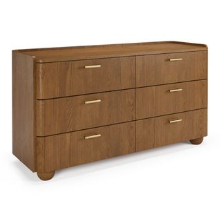 Miila 6-Drawer Double Dresser - Smoked Oak
