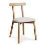 Ulka Dining Chair - White Oak and Ratine Ivory