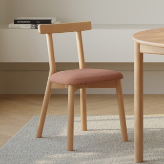 Ulka Dining Chair - White Oak and Ratine Oxide