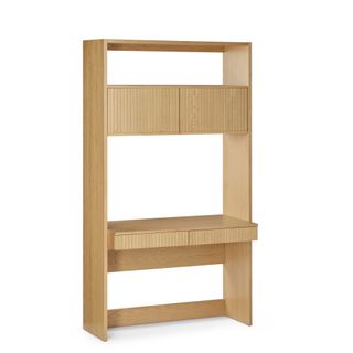 Kouva 45.75" Modular Wall Desk - Natural Oak