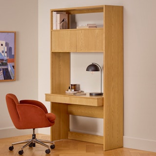 Kouva 45.75" Modular Wall Desk - Natural Oak