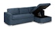 Soma Midnight Blue Right Sofa Bed - Gallery View 5 of 13.