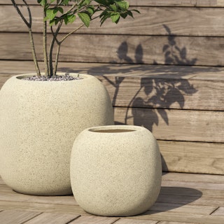 Pursl Medium Indoor/Outdoor Planter - Sandstone