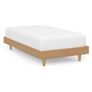 Basi Twin Bed Frame - White Oak
