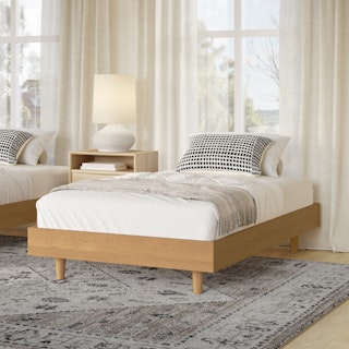 Basi Twin Bed Frame - White Oak