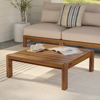 Cove 34.25" Outdoor Coffee Table - Acacia