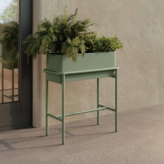 Marais Outdoor Tall Planter - Khaki Green