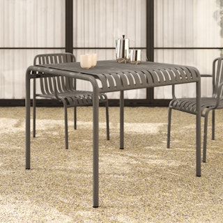 Sarek 35.5" Outdoor Dining Table - Warm Stone