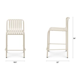 The Sarek Outdoor Bar Table x Counter Stool Bundle - Primary View 1 of 6 (Click To Zoom).