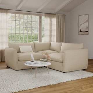 Leigh 87" Modular Corner Sectional - Silver Taupe