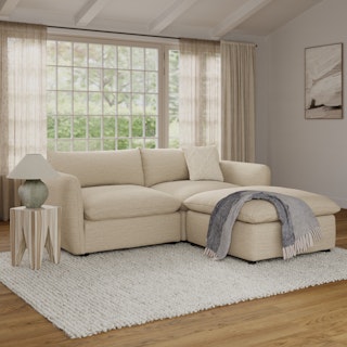 Leigh 92" Modular Sectional - Silver Taupe