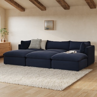 Leigh 121.5" Modular Open Pit Sectional - Hale Ink