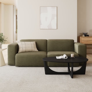 Sanna 92" Modular Sofa - Magnet Green