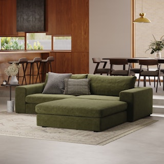 Beta 98" Modular Sectional - Cypress Green