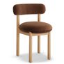 Munk Velvet Dining Chair - White Oak and Hale Earth