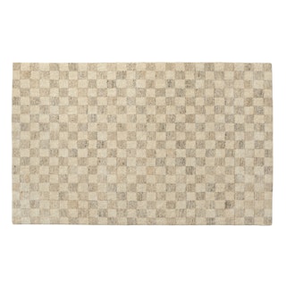 Murray 5 x 8 Wool Rug - Checkered Gray