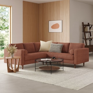 Sven 91" Tufted Corner Sectional - Ratine Oxide