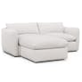 Leigh 86" Reversible Storage Sleeper Sectional - Silver Ivory