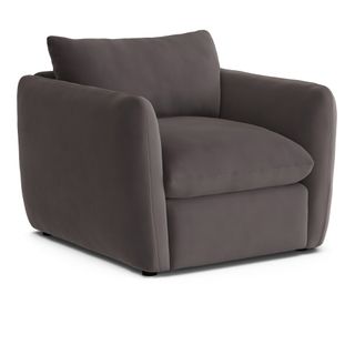 Leigh 42" Velvet Lounge Chair - Hale Warm Gray