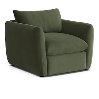 Leigh 42" Velvet Lounge Chair - Hale Fir Green