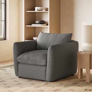 Leigh 42" Lounge Chair - Silver Gray