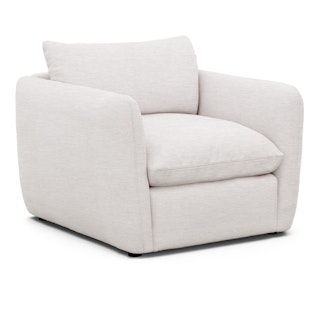 Leigh 42" Lounge Chair - Silver Ivory