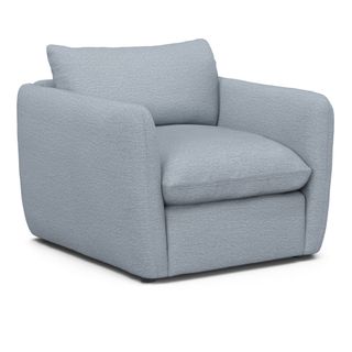 Leigh 42" Lounge Chair - Silver Light Blue