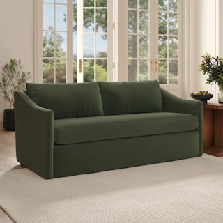 Landry 72" Velvet Loveseat - Hale Fir Green