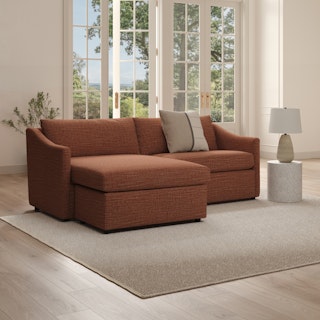 Landry 84.5" Reversible Storage Sectional - Napa Rust